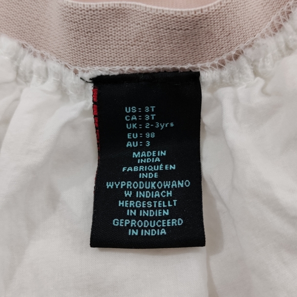 Tutu Pink Ombre Tulle White Cotton Lining Silver Sparkle Elastic Waist 3T - Picture 4 of 7